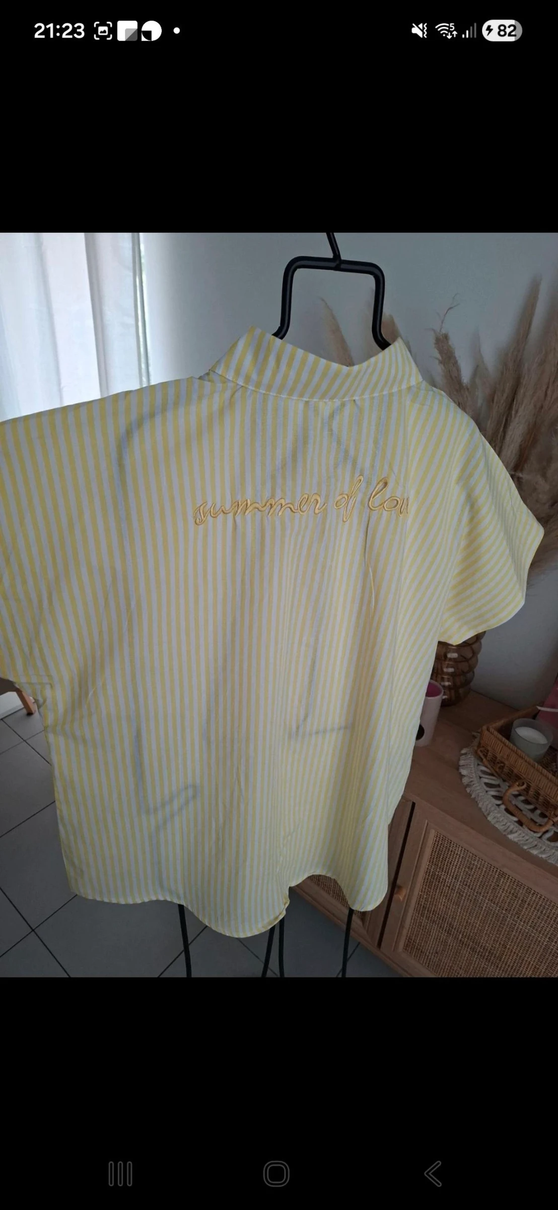 Camisa amarela oversize tamanho M/L – photo 3